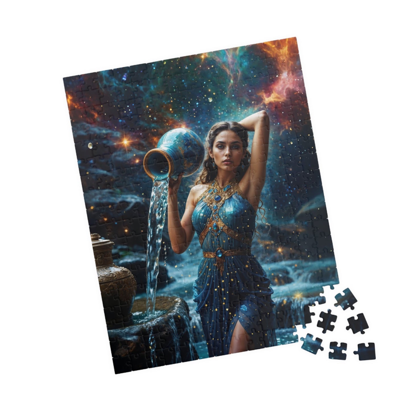 Puzzle - Aquarius Zodiac Artwork - LucyKay store