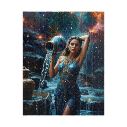Puzzle - Aquarius Zodiac Artwork - LucyKay store