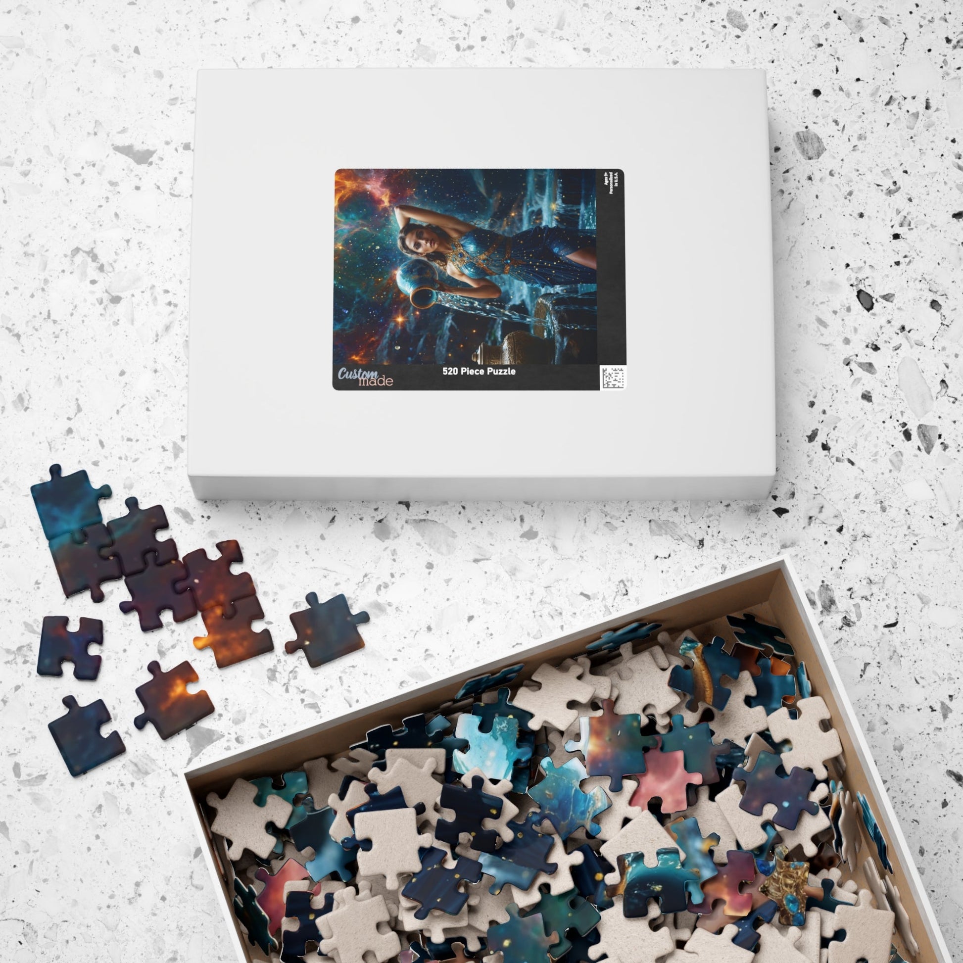 Puzzle - Aquarius Zodiac Artwork - LucyKay store