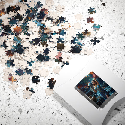 Puzzle - Aquarius Zodiac Artwork - LucyKay store