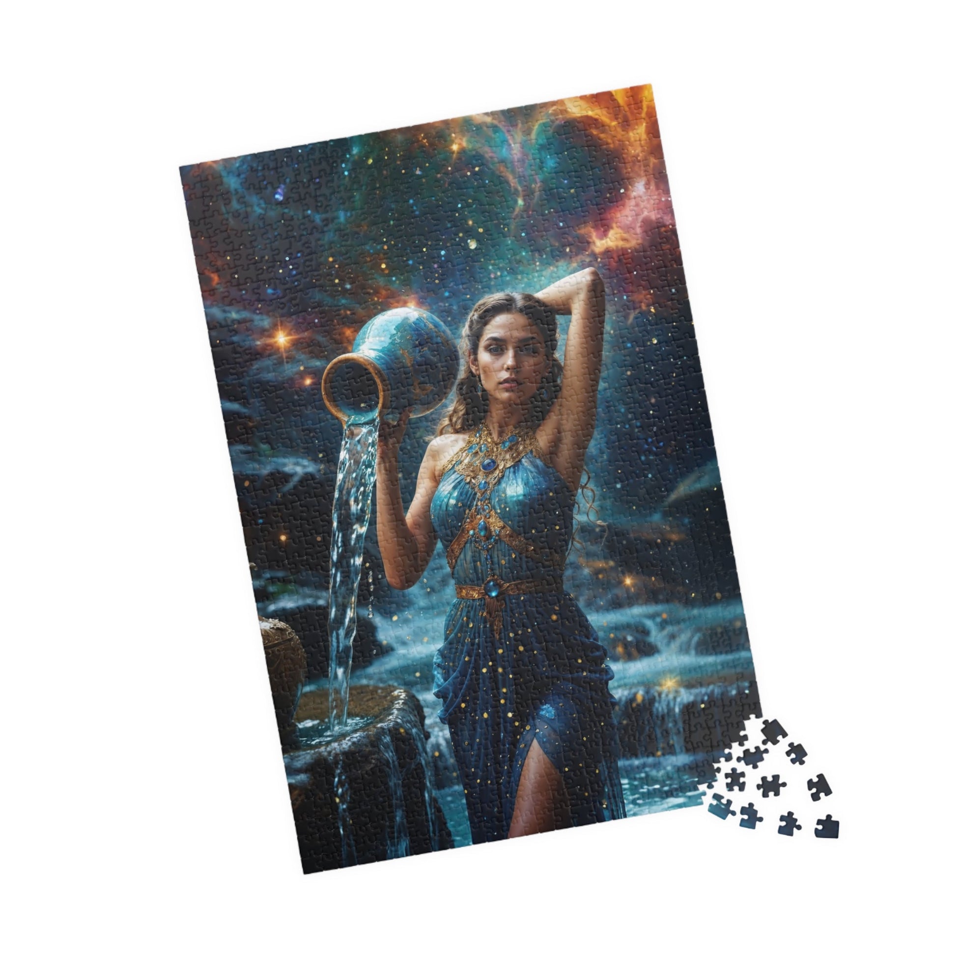 Puzzle - Aquarius Zodiac Artwork - LucyKay store