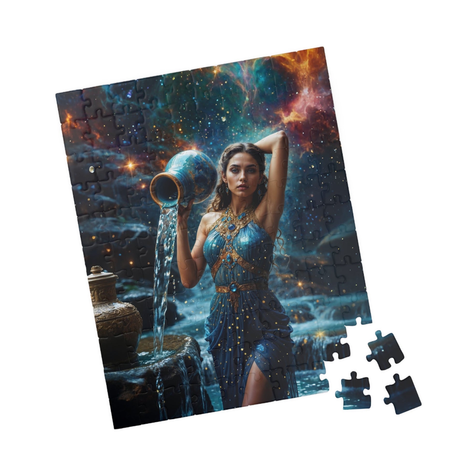 Puzzle - Aquarius Zodiac Artwork - LucyKay store