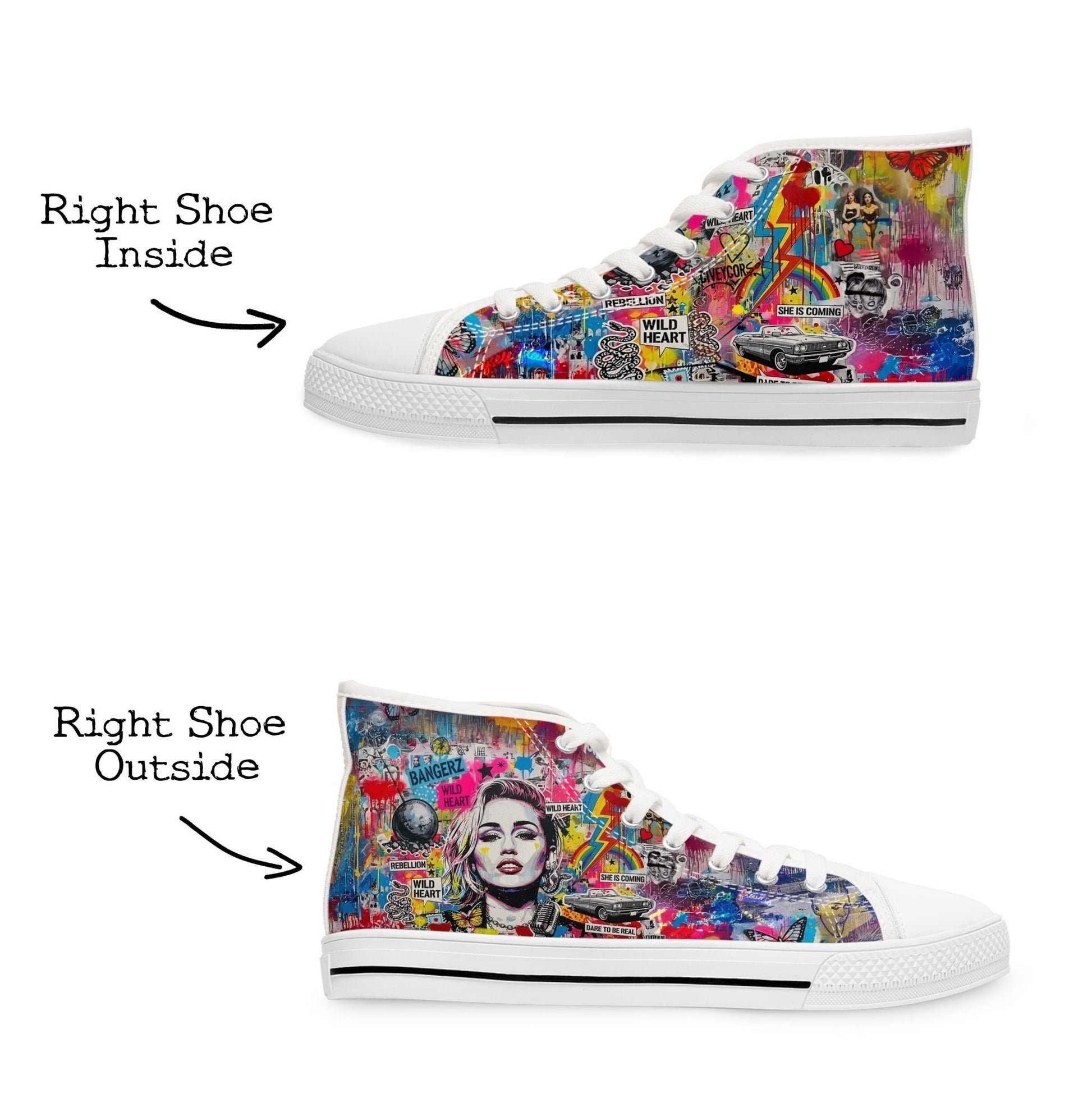 Women’s Graffiti High Top Sneakers - LucyKay store