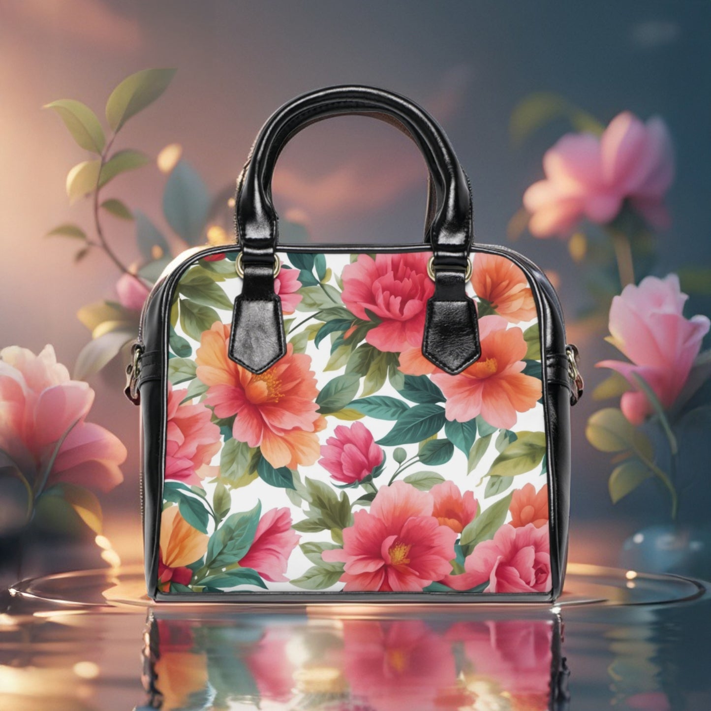 Shoulder Handbag - Floral - LucyKay store