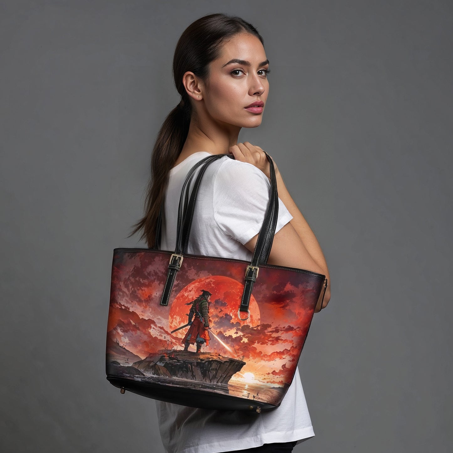 PU Leather Shoulder Bag - Samurai - LucyKay store