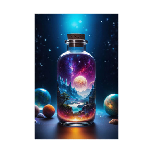 Satin Poster - Cosmic Fantasy Art - LucyKay store