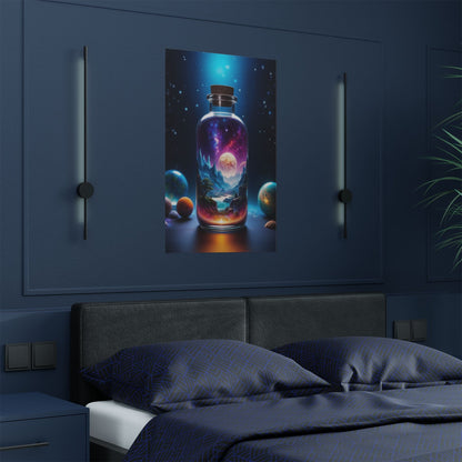 Satin Poster - Cosmic Fantasy Art - LucyKay store