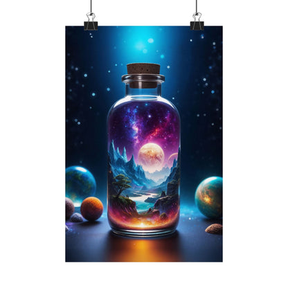 Satin Poster - Cosmic Fantasy Art - LucyKay store