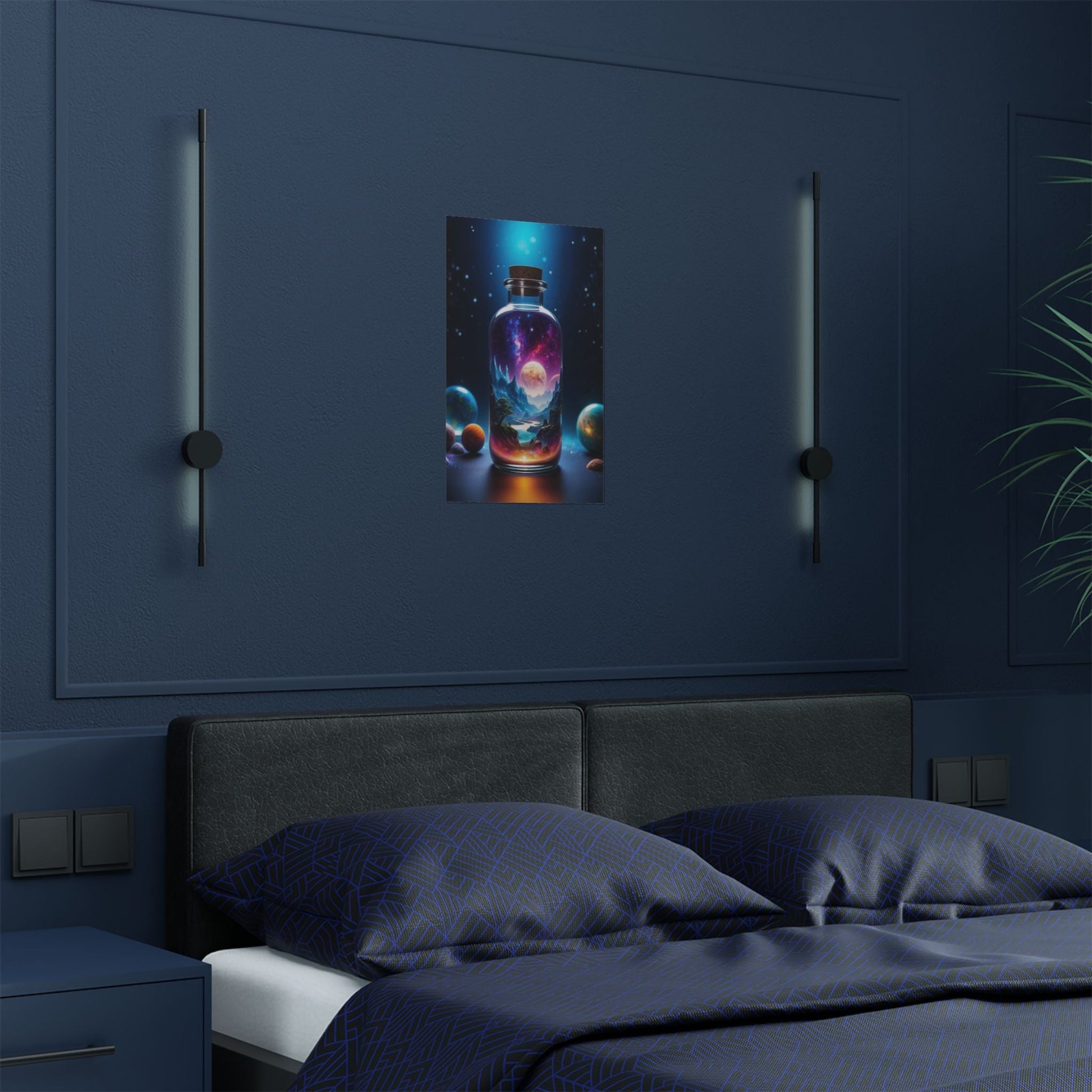 Satin Poster - Cosmic Fantasy Art - LucyKay store