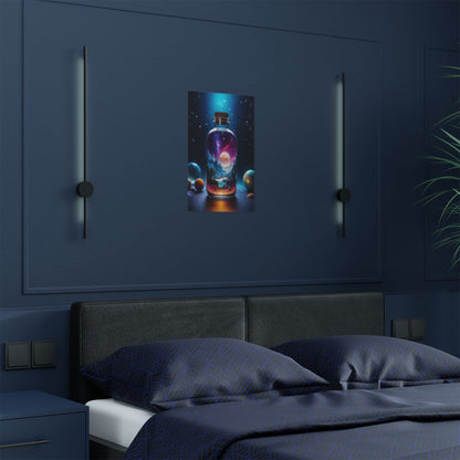 Satin Poster - Cosmic Fantasy Art - LucyKay store