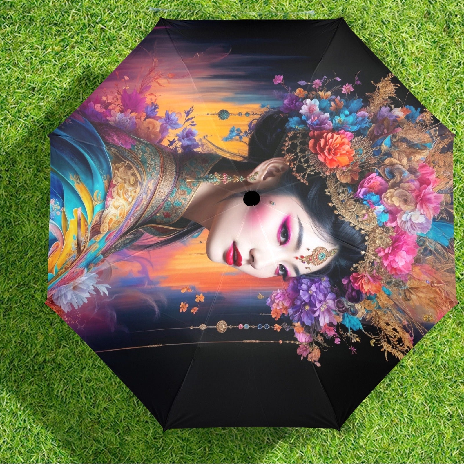 Semi - Automatic Foldable Umbrella - LucyKay store