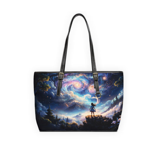 Shoulder Bag - Dreamy Landscape Painting with Little Girl - LucyKay store
