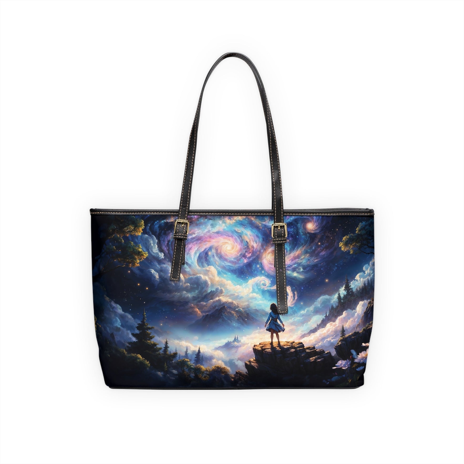 Shoulder Bag - Dreamy Landscape Painting with Little Girl - LucyKay store