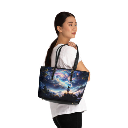Shoulder Bag - Dreamy Landscape Painting with Little Girl - LucyKay store