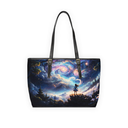 Shoulder Bag - Dreamy Landscape Painting with Little Girl - LucyKay store