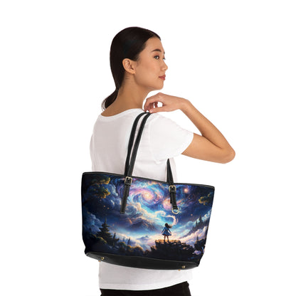 Shoulder Bag - Dreamy Landscape Painting with Little Girl - LucyKay store