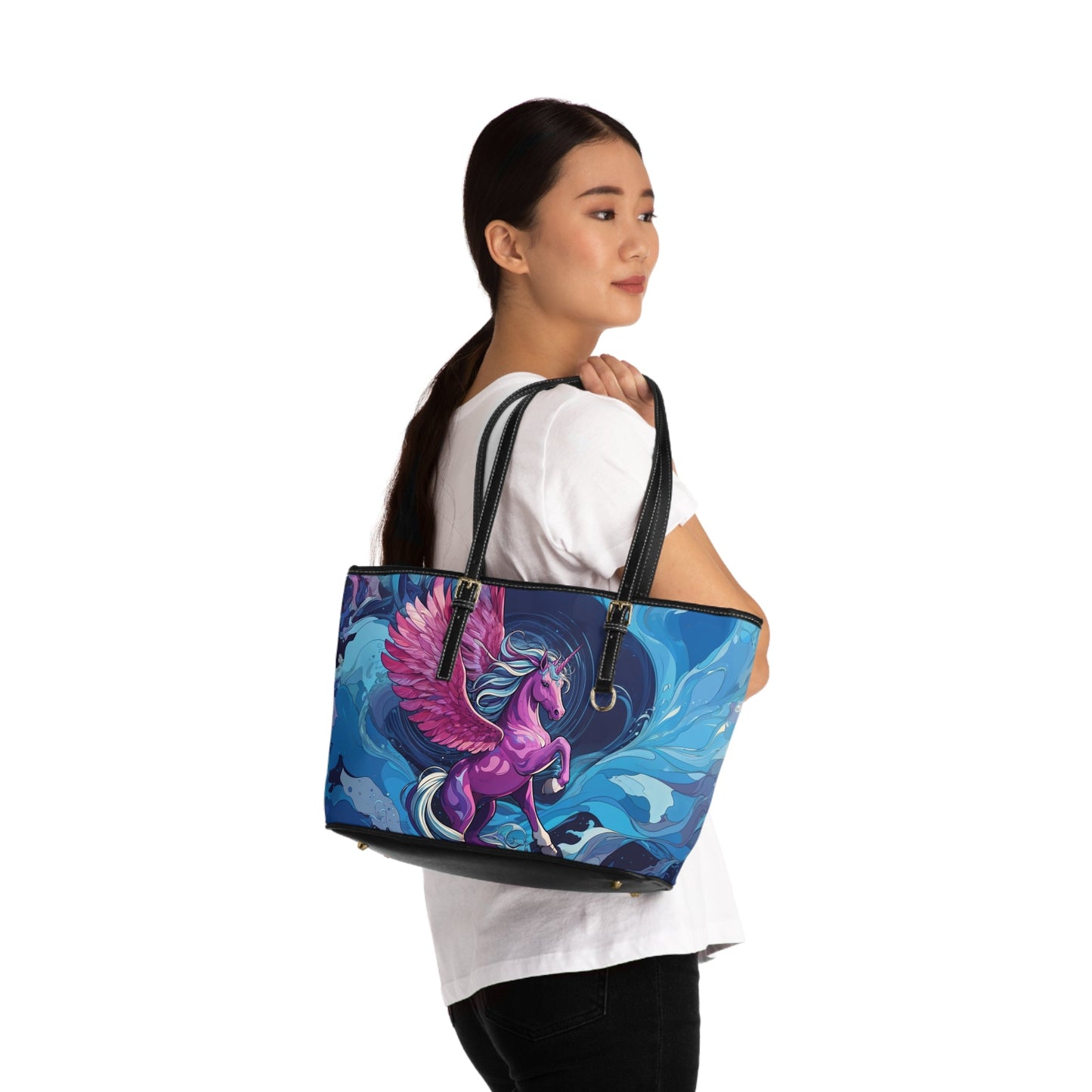 Shoulder Bag - Dreamy Pink Unicorn Illustration - LucyKay store