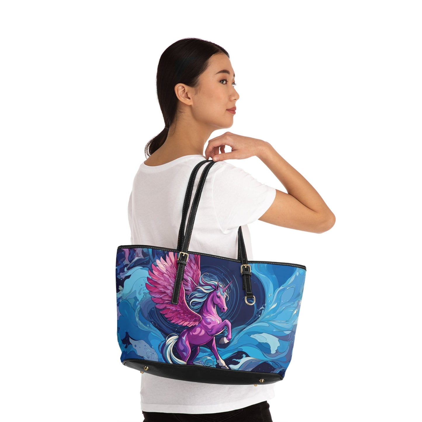 Shoulder Bag - Dreamy Pink Unicorn Illustration - LucyKay store