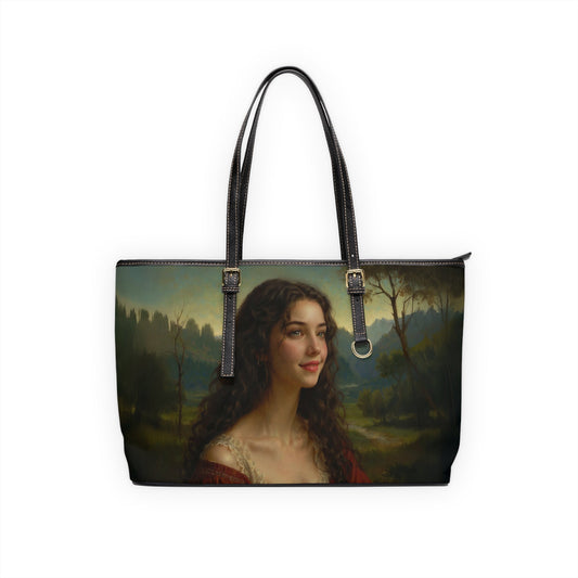 Shoulder Bag - Renaissance Style Mysterious Woman Painting - LucyKay store