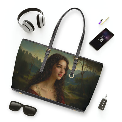 Shoulder Bag - Renaissance Style Mysterious Woman Painting - LucyKay store