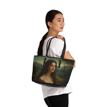 Shoulder Bag - Renaissance Style Mysterious Woman Painting - LucyKay store