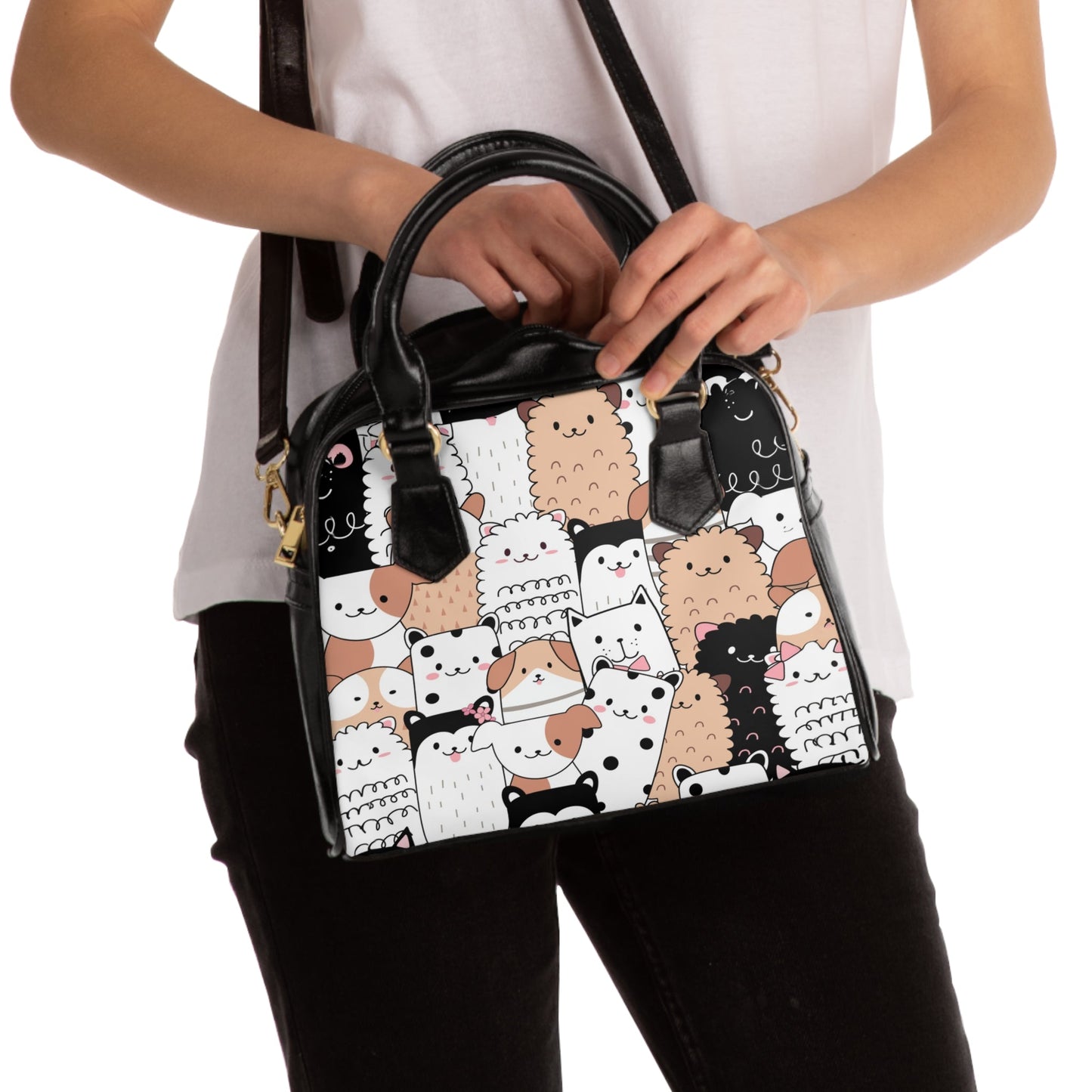 Shoulder Handbag - Cats and Dogs - LucyKay store