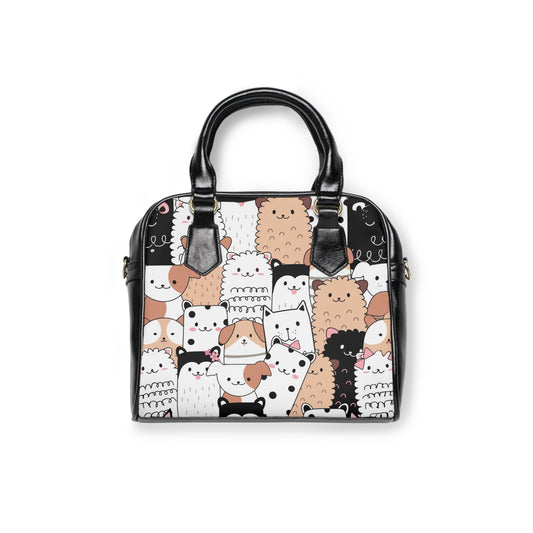 Shoulder Handbag - Cats and Dogs - LucyKay store