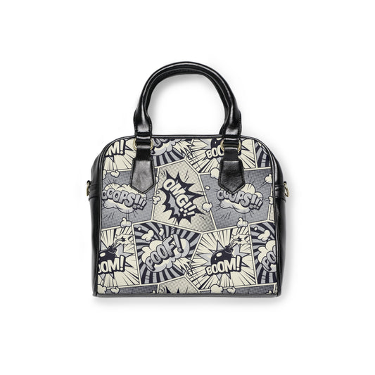 Shoulder Handbag - Comic book Pattern - LucyKay store
