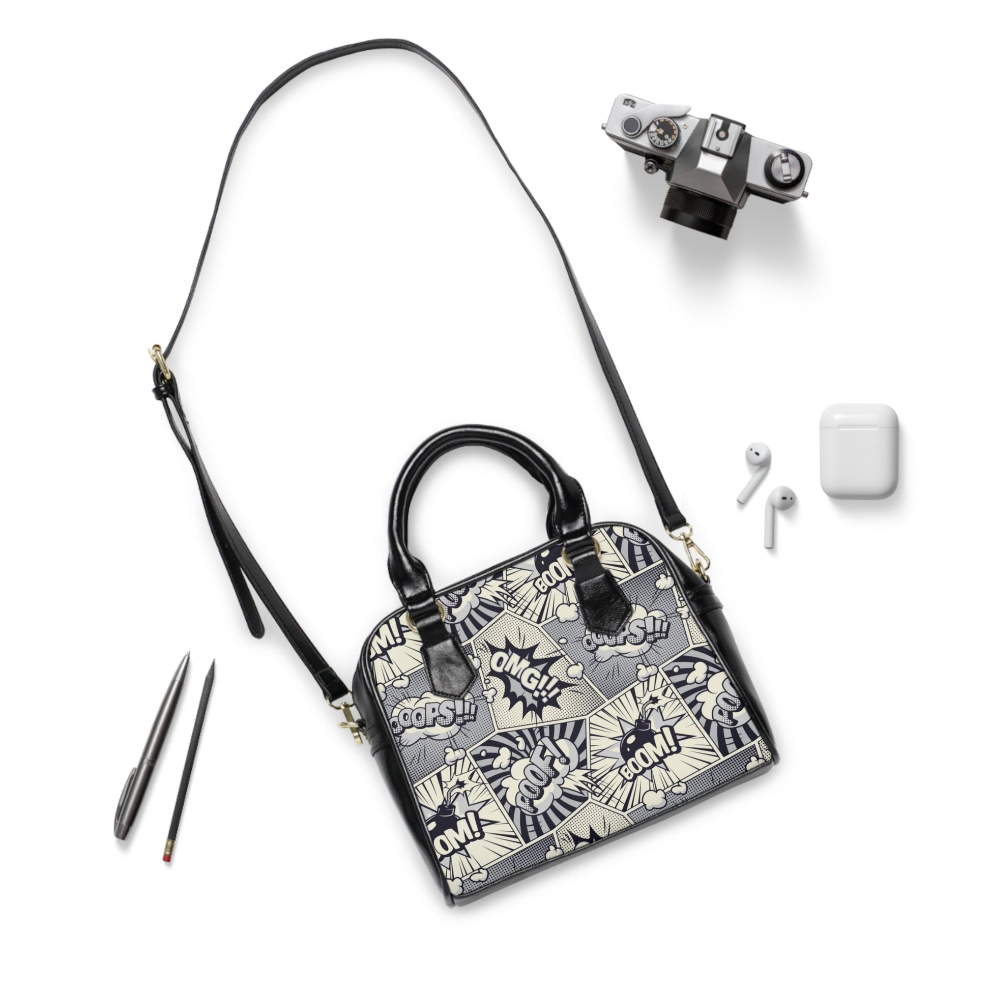 Shoulder Handbag - Comic book Pattern - LucyKay store