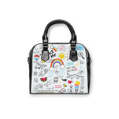 Shoulder Handbag - Doodles - LucyKay store