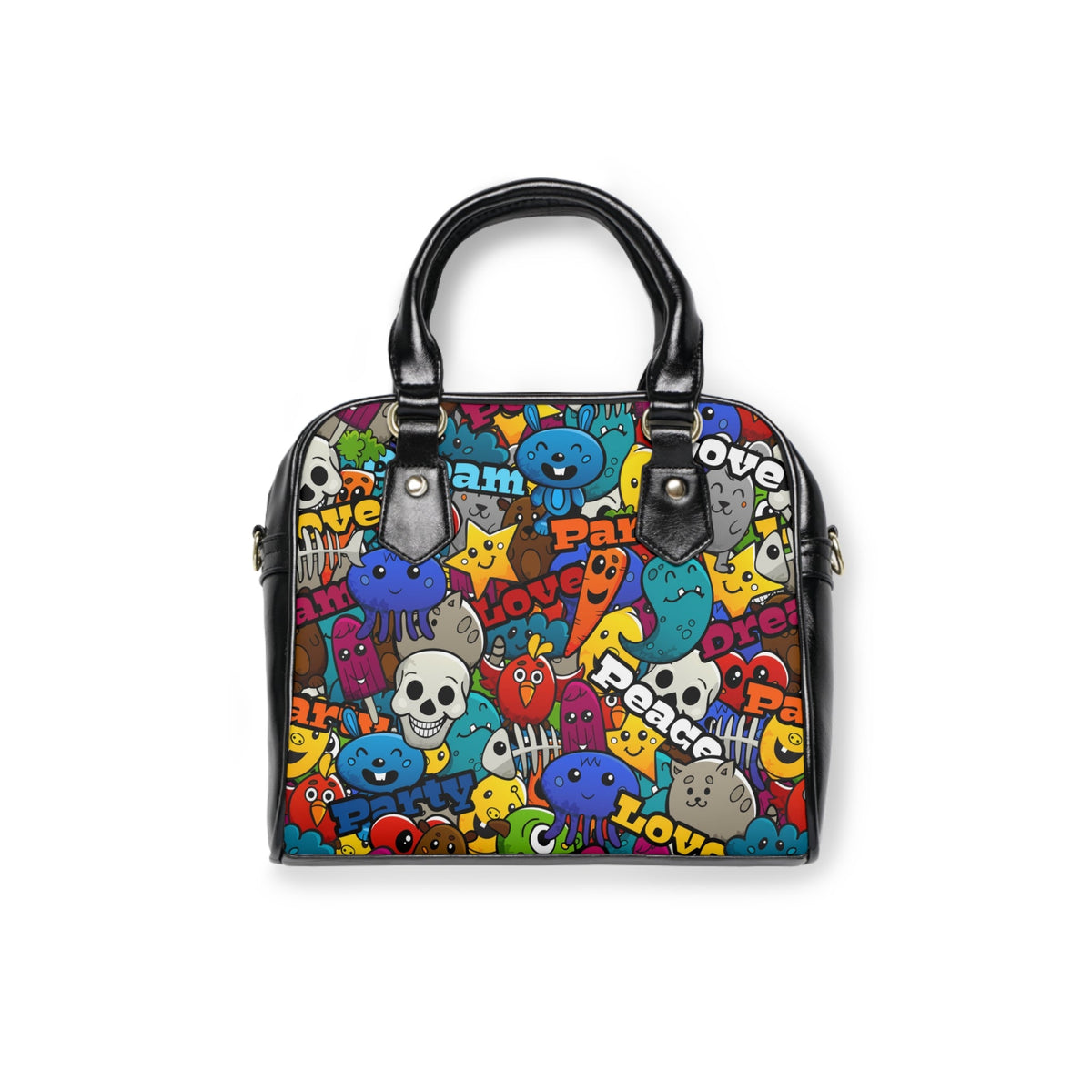 Cartoon Pop Art Shoulder Bag - Double - Sided Print - LucyKay store