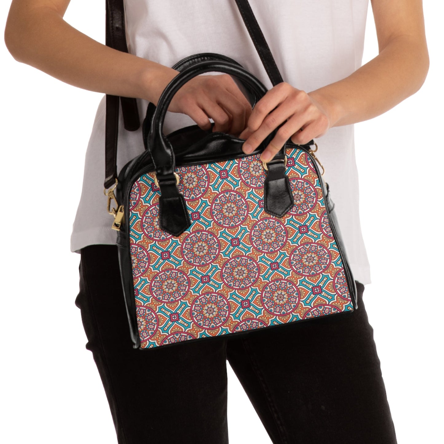 Shoulder Handbag - Timeless Elegance Oriental Pattern - LucyKay store