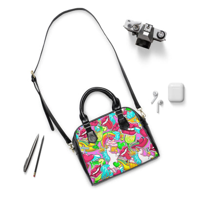 Shoulder Handbag - Unicorn Pattern - LucyKay store