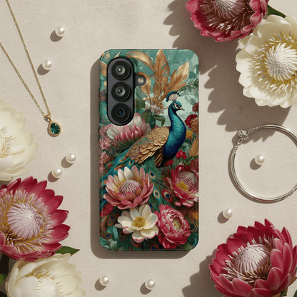 Peacock Floral Phone Case - MagSafe Compatible Protective - LucyKay store
