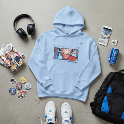 Legends Anime Collage Hoodie | Rise Beyond Limits Graphic Sweatshirt - LucyKay store