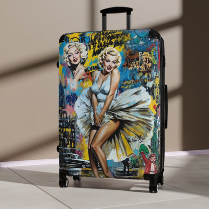 Marilyn Monroe Suitcase - Pop Art Travel Luggage - LucyKay store