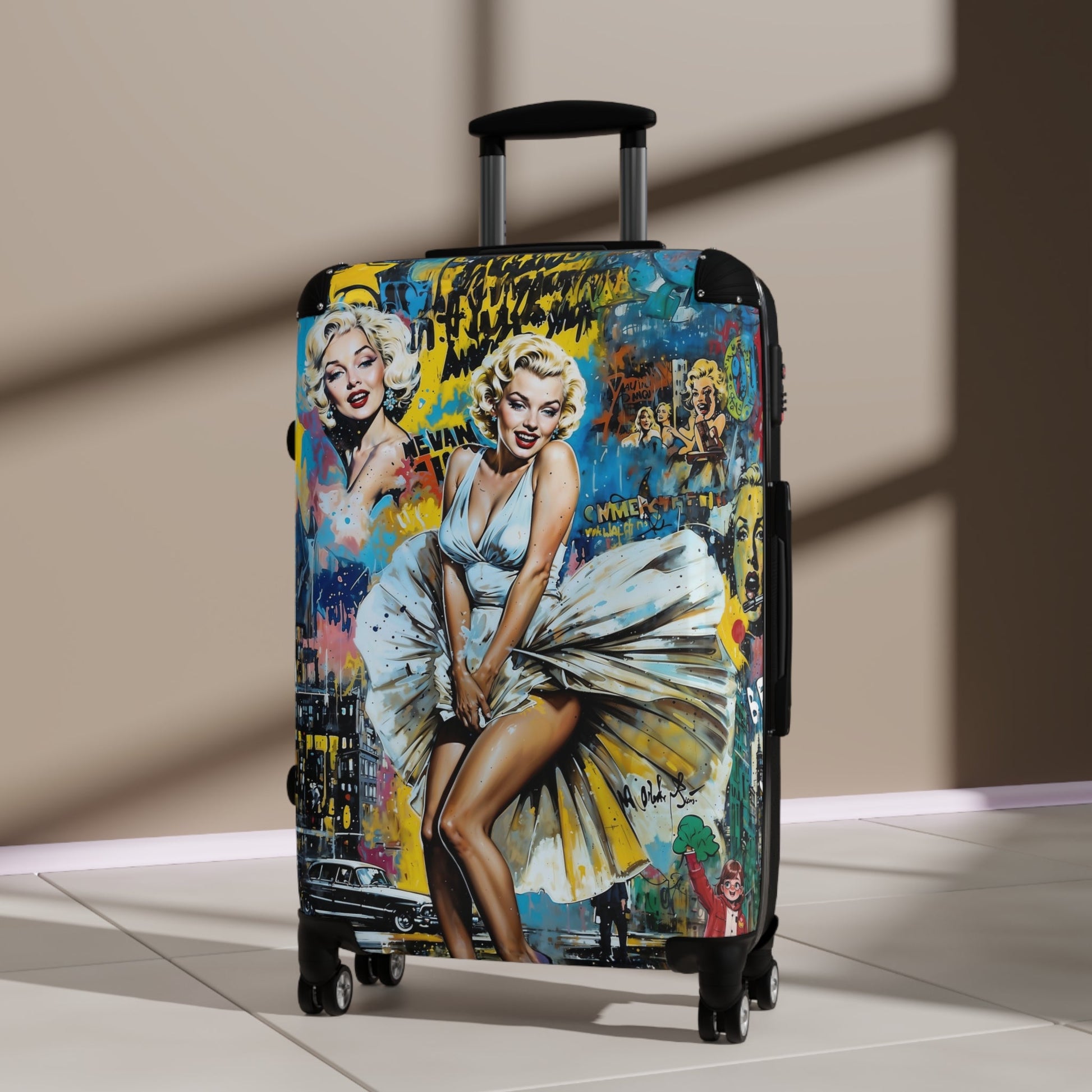 Marilyn Monroe Suitcase - Pop Art Travel Luggage - LucyKay store