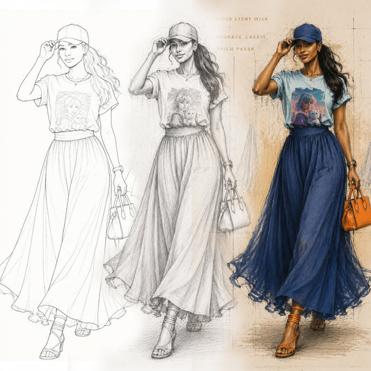 Fashion Illustration Digital Bundle — Sketch to Masterpiece
