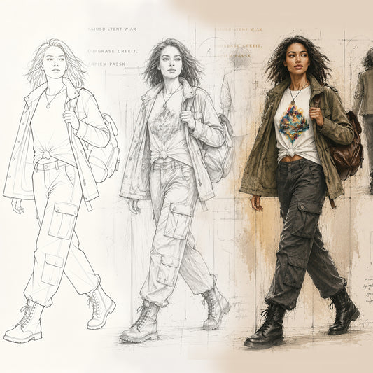 Urban Streetwear Fashion Illustration Bundle