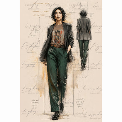 Tokyo Streetwear Illustration Bundle – Digital Art Pack