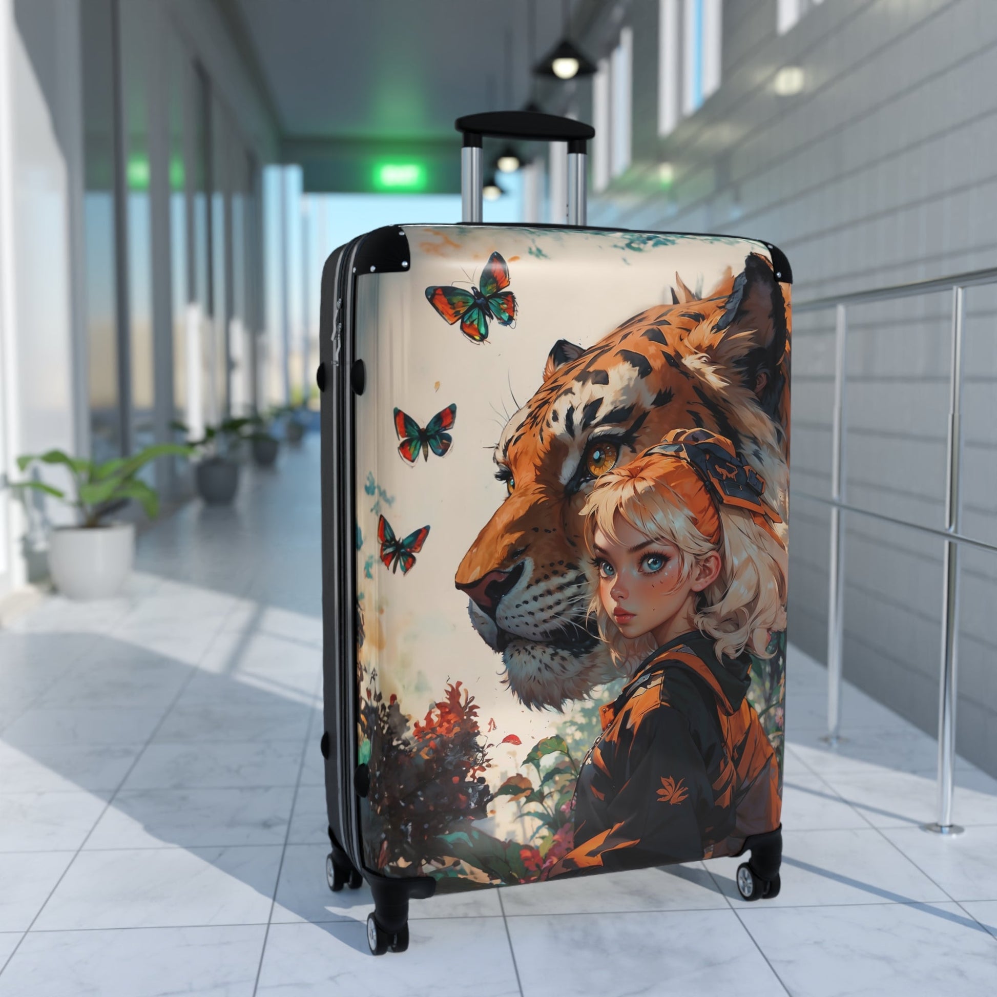 Anime Tiger Suitcase - Bold Travel Luggage - LucyKay store