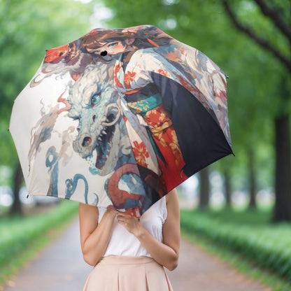 Umbrella - Semi - Automatic Foldable, Anime Fantasy Illustration - LucyKay store