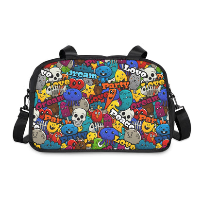 Unisex Fitness Handbag - Playful Doodle - LucyKay store