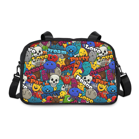 Unisex Fitness Handbag - Playful Doodle - LucyKay store