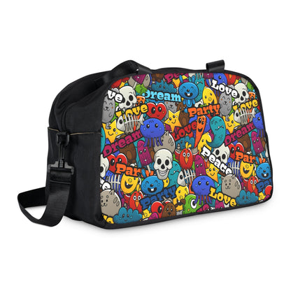 Unisex Fitness Handbag - Playful Doodle - LucyKay store