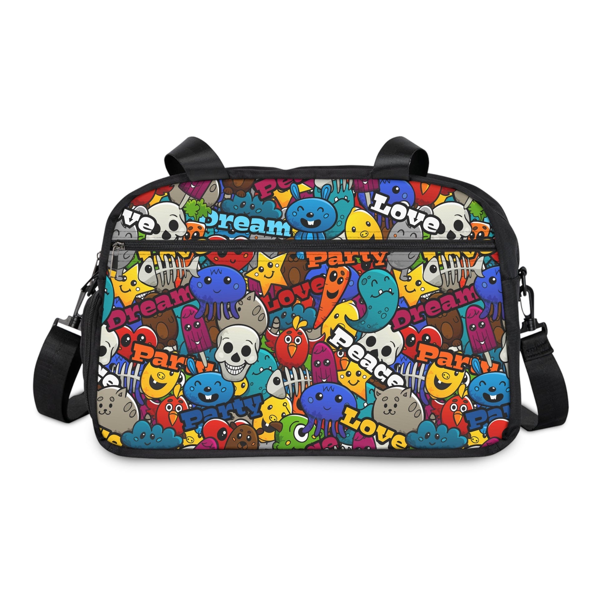 Unisex Fitness Handbag - Playful Doodle - LucyKay store