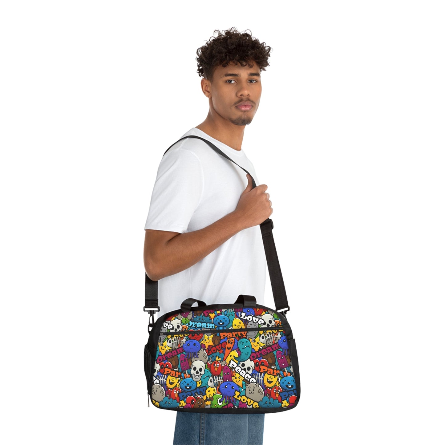 Unisex Fitness Handbag - Playful Doodle - LucyKay store