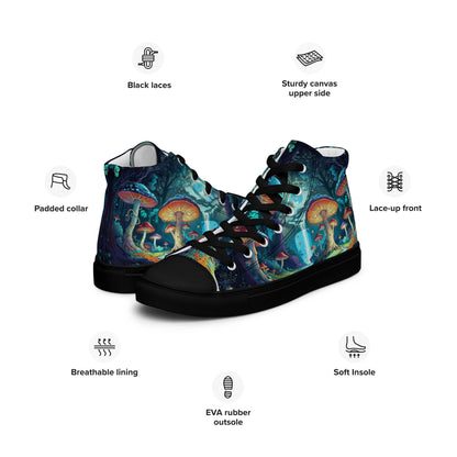 Unisex high top canvas shoes - LucyKay store