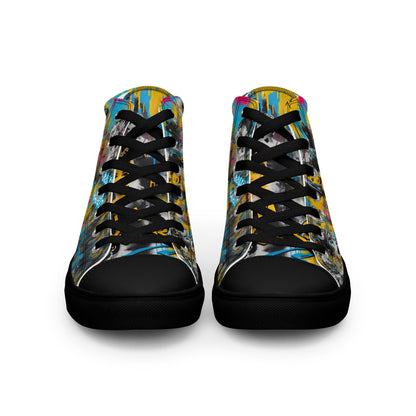 Unisex high top canvas shoes - Audrey Hepburn - LucyKay store
