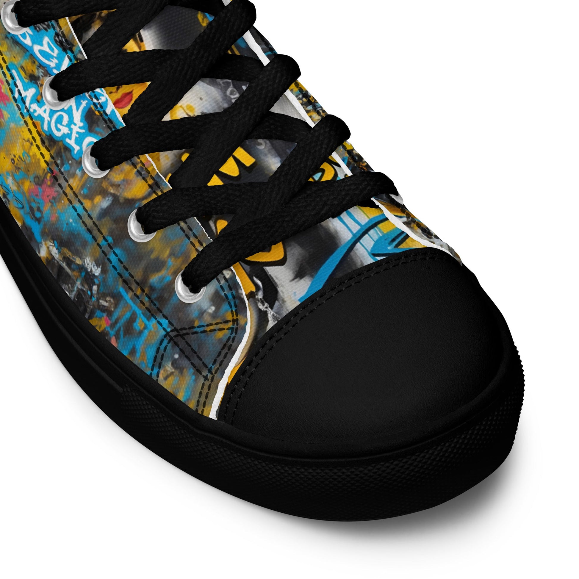 Unisex high top canvas shoes - Audrey Hepburn - LucyKay store
